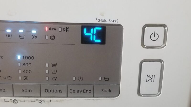 What Does 4C Mean on Samsung Washer