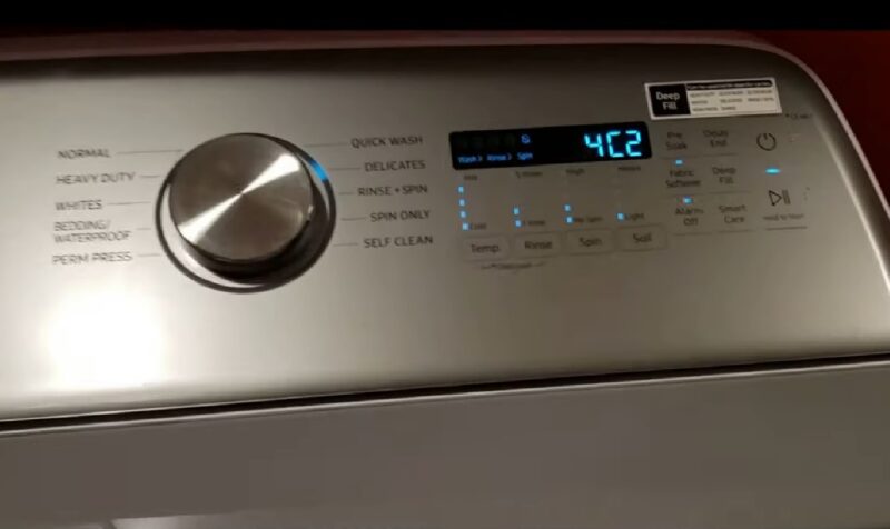 4c2 on samsung washer